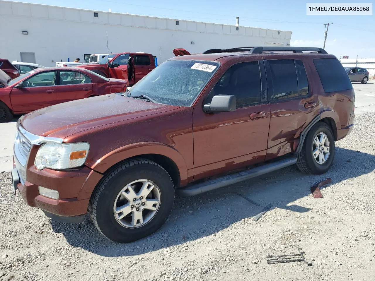 2010 Ford Explorer Xlt VIN: 1FMEU7DE0AUA85968 Lot: 70770364