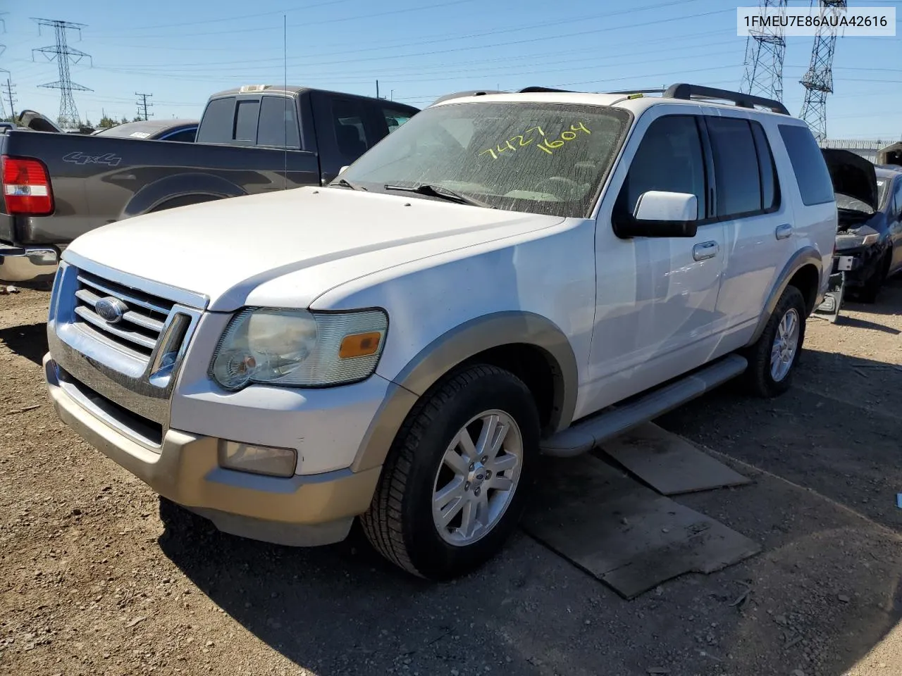 2010 Ford Explorer Eddie Bauer VIN: 1FMEU7E86AUA42616 Lot: 74271604