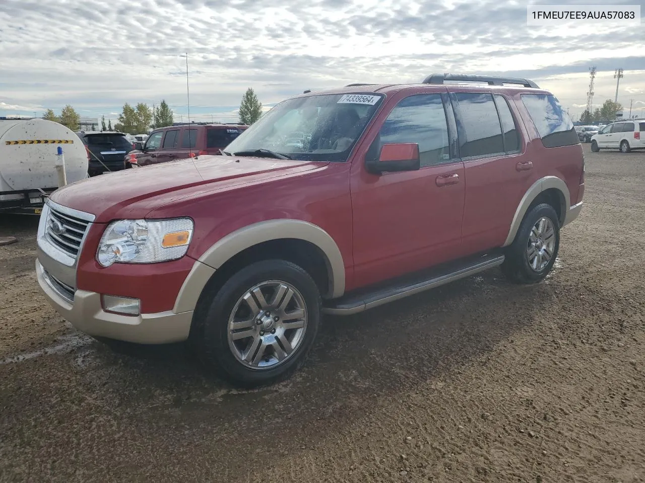 2010 Ford Explorer Eddie Bauer VIN: 1FMEU7EE9AUA57083 Lot: 74339564