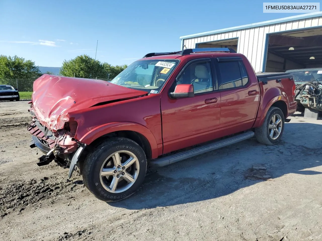 2010 Ford Explorer Sport Trac Limited VIN: 1FMEU5D83AUA27271 Lot: 74432924