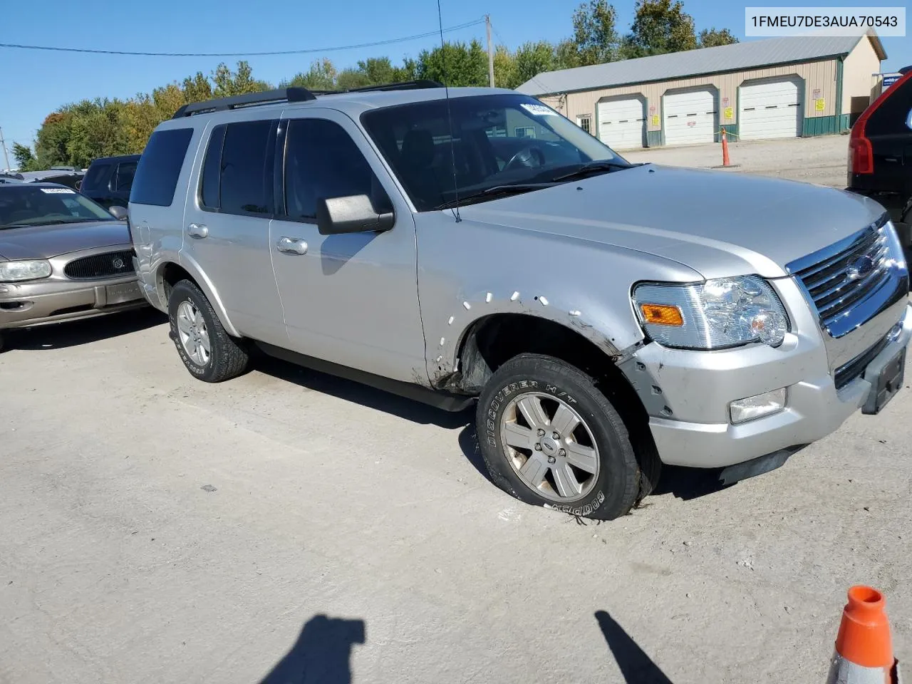 2010 Ford Explorer Xlt VIN: 1FMEU7DE3AUA70543 Lot: 74893434