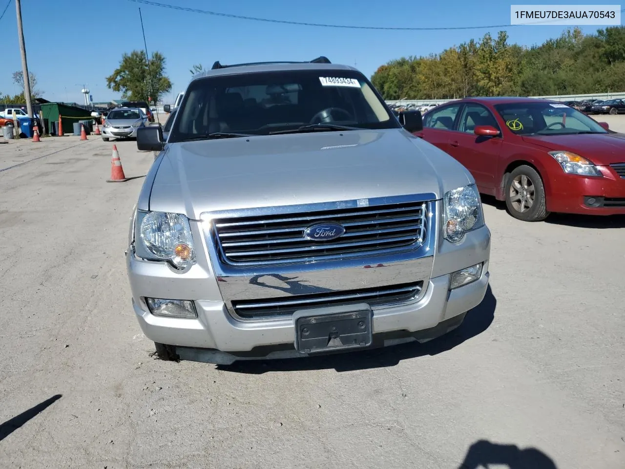 2010 Ford Explorer Xlt VIN: 1FMEU7DE3AUA70543 Lot: 74893434