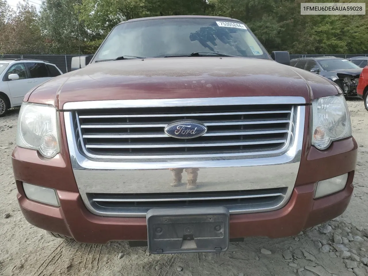 2010 Ford Explorer Xlt VIN: 1FMEU6DE6AUA59028 Lot: 75305244