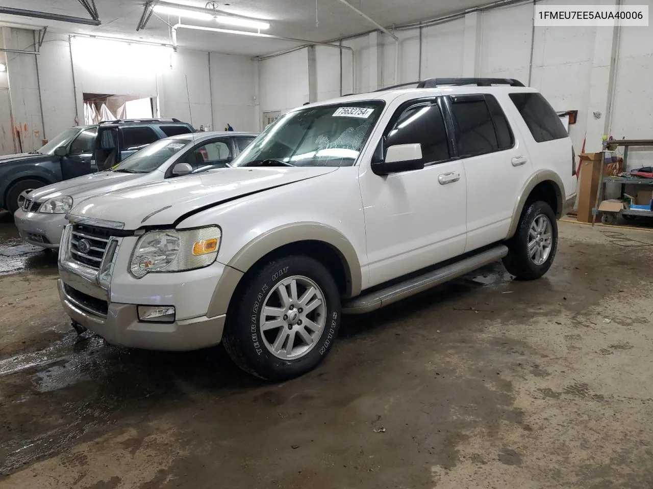 2010 Ford Explorer Eddie Bauer VIN: 1FMEU7EE5AUA40006 Lot: 75632754