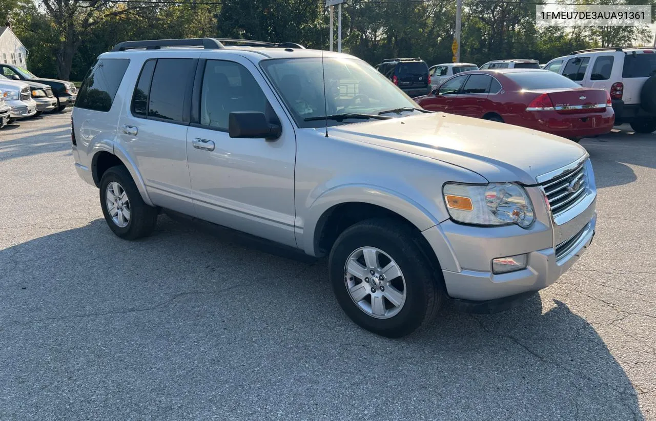 2010 Ford Explorer Xlt VIN: 1FMEU7DE3AUA91361 Lot: 75829564