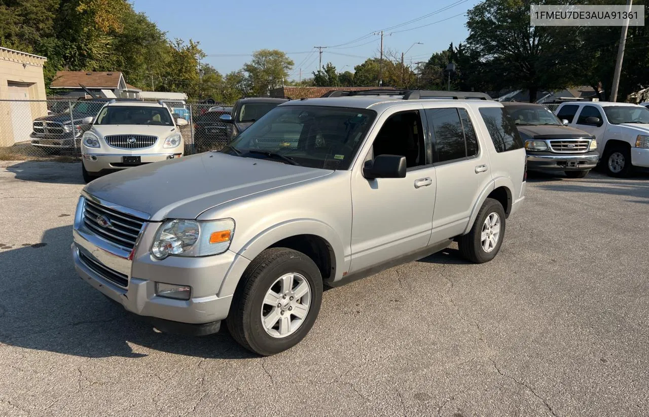 2010 Ford Explorer Xlt VIN: 1FMEU7DE3AUA91361 Lot: 75829564