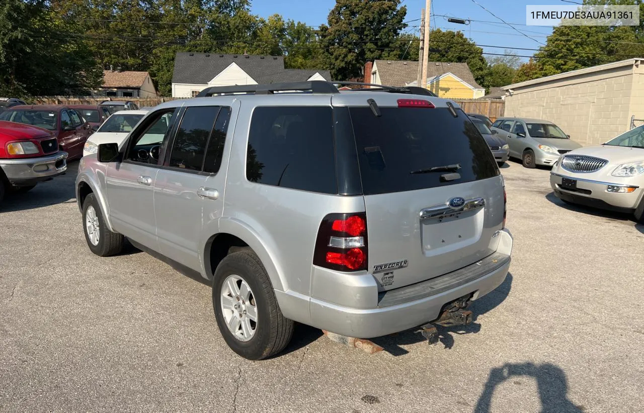 2010 Ford Explorer Xlt VIN: 1FMEU7DE3AUA91361 Lot: 75829564