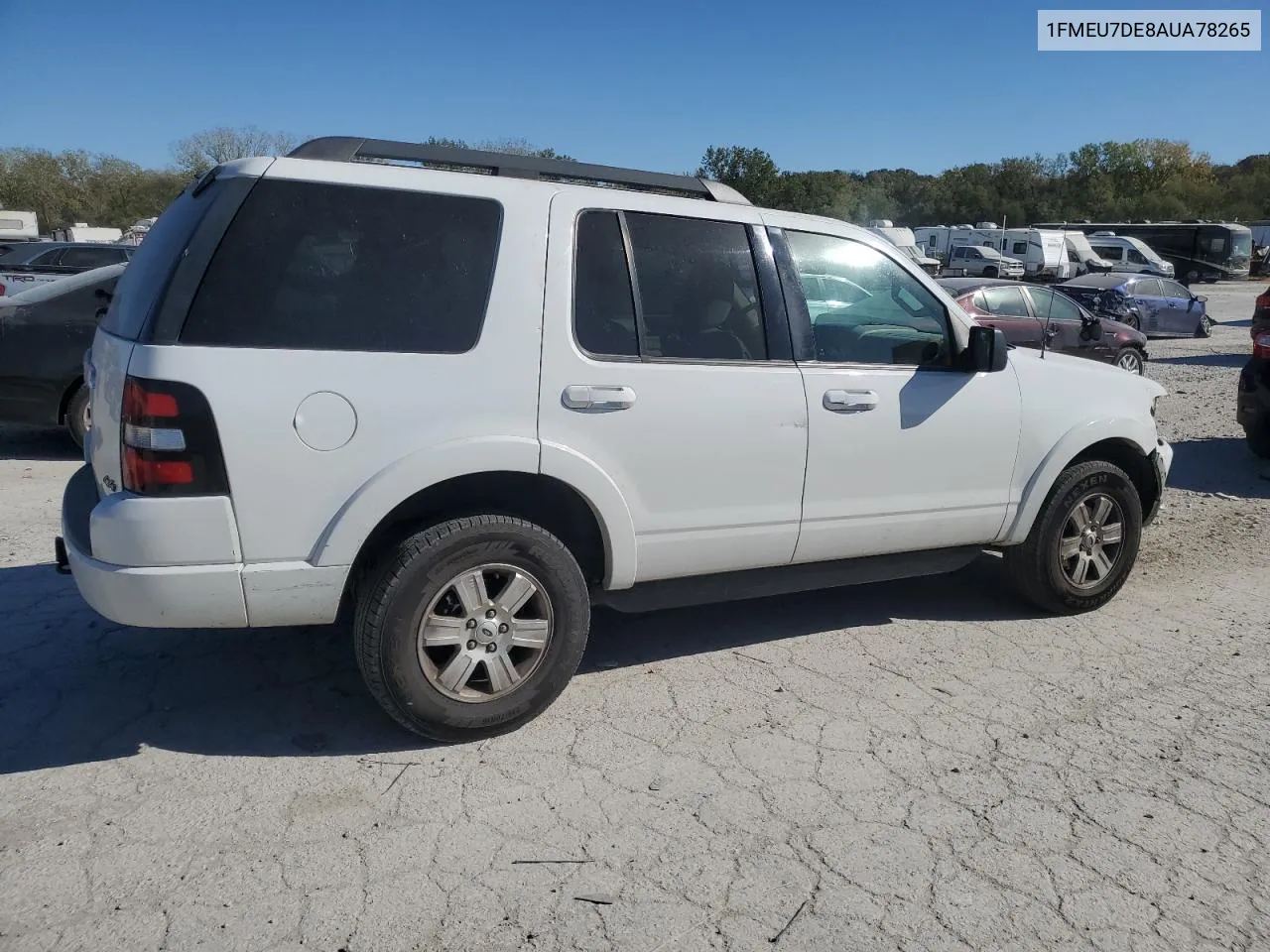 2010 Ford Explorer Xlt VIN: 1FMEU7DE8AUA78265 Lot: 75847304