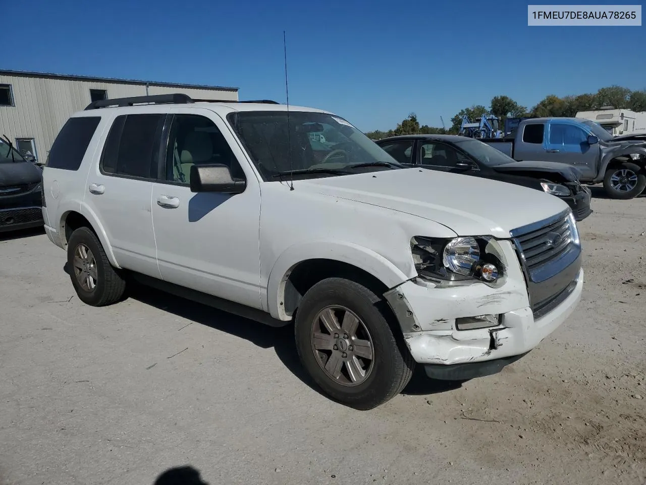 2010 Ford Explorer Xlt VIN: 1FMEU7DE8AUA78265 Lot: 75847304