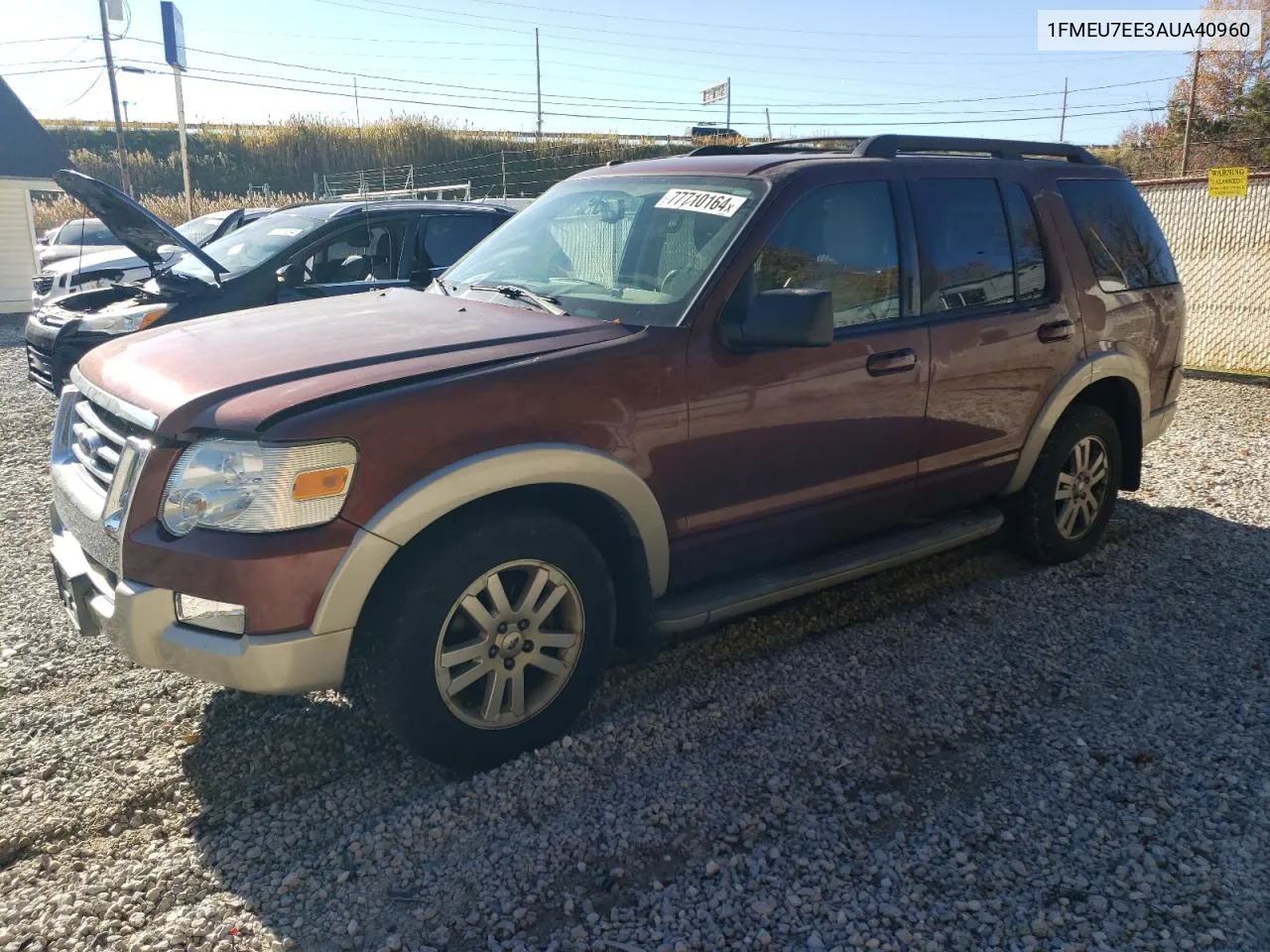 2010 Ford Explorer Eddie Bauer VIN: 1FMEU7EE3AUA40960 Lot: 77710164