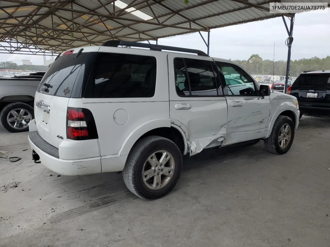 2010 Ford Explorer Xlt VIN: 1FMEU7DE2AUA73773 Lot: 78356104