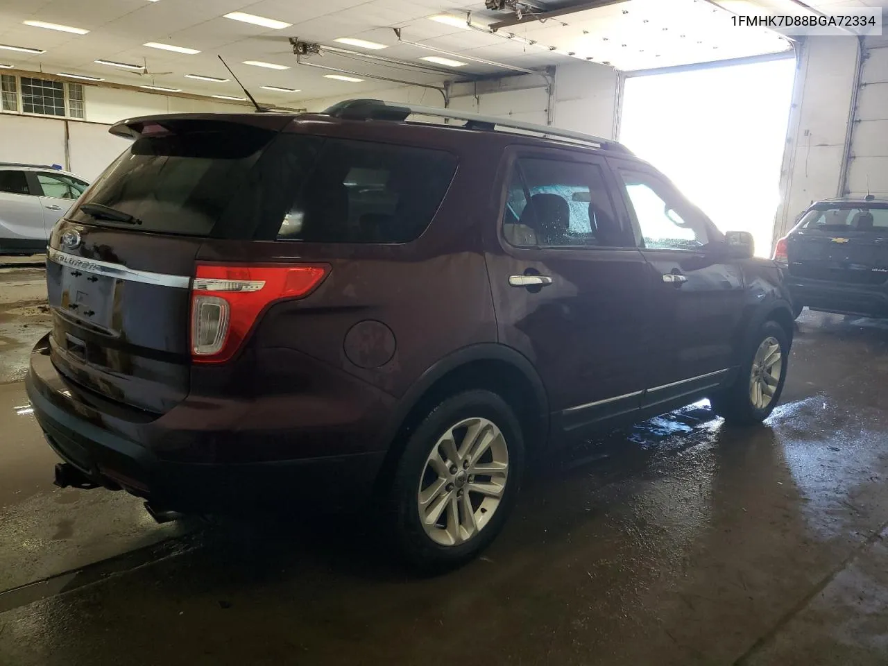 2011 Ford Explorer Xlt VIN: 1FMHK7D88BGA72334 Lot: 52101274