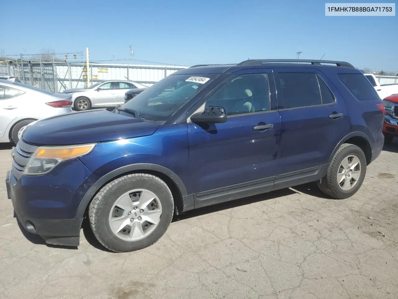 2011 Ford Explorer VIN: 1FMHK7B88BGA71753 Lot: 60081114