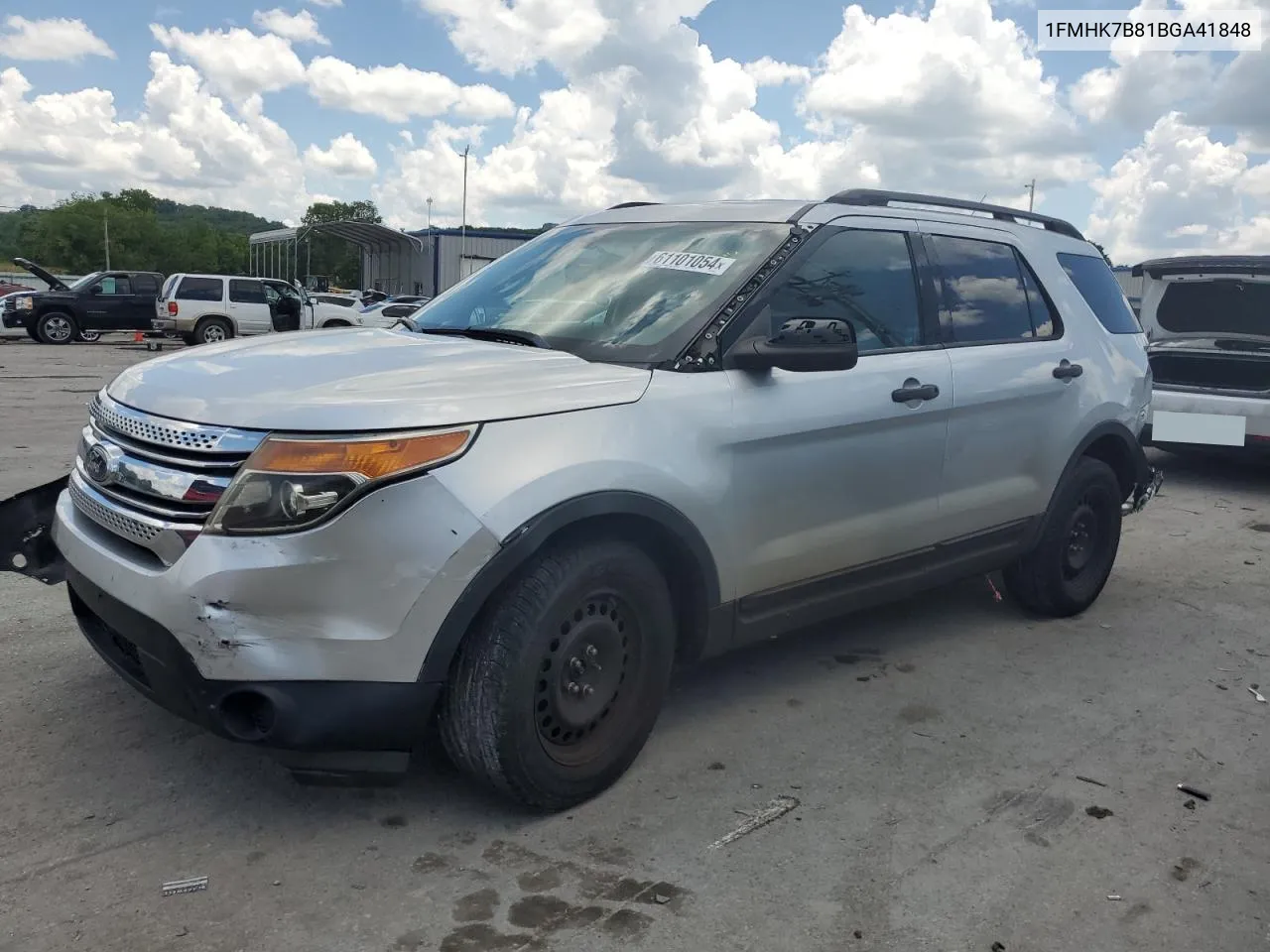 2011 Ford Explorer VIN: 1FMHK7B81BGA41848 Lot: 61101054