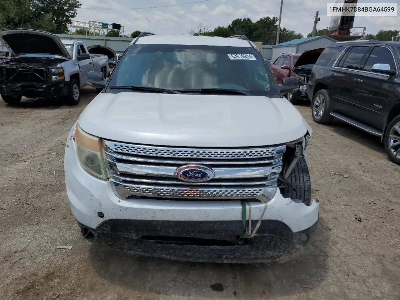 2011 Ford Explorer Xlt VIN: 1FMHK7D84BGA64599 Lot: 63910904