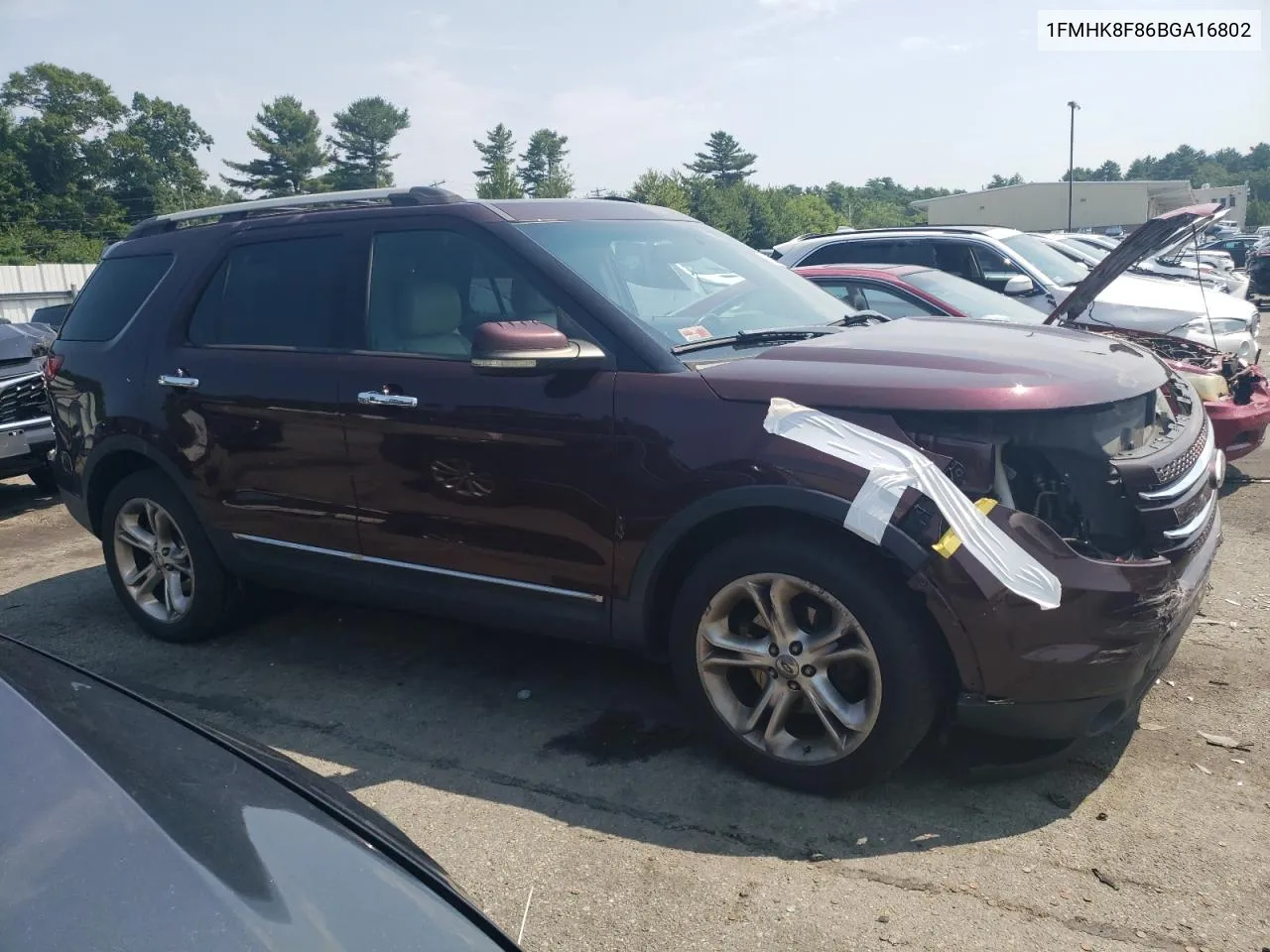 2011 Ford Explorer Limited VIN: 1FMHK8F86BGA16802 Lot: 65465074