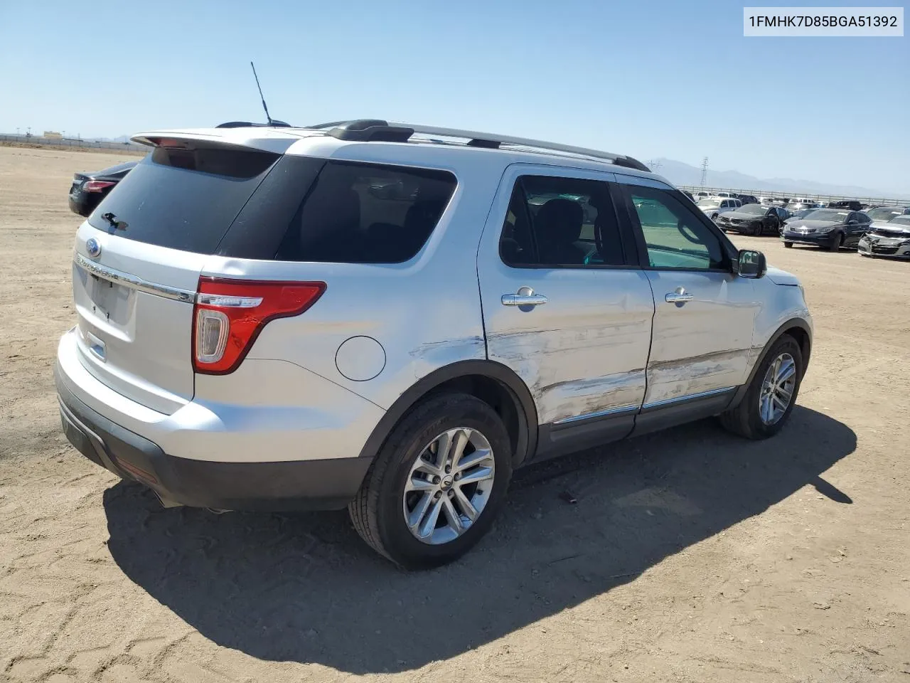 2011 Ford Explorer Xlt VIN: 1FMHK7D85BGA51392 Lot: 66369034