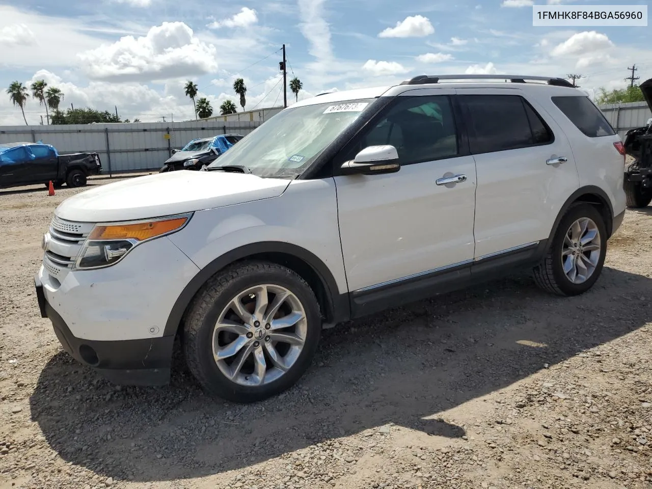 2011 Ford Explorer Limited VIN: 1FMHK8F84BGA56960 Lot: 67676734