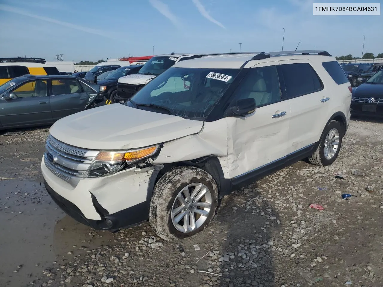 2011 Ford Explorer Xlt VIN: 1FMHK7D84BGA04631 Lot: 68659884