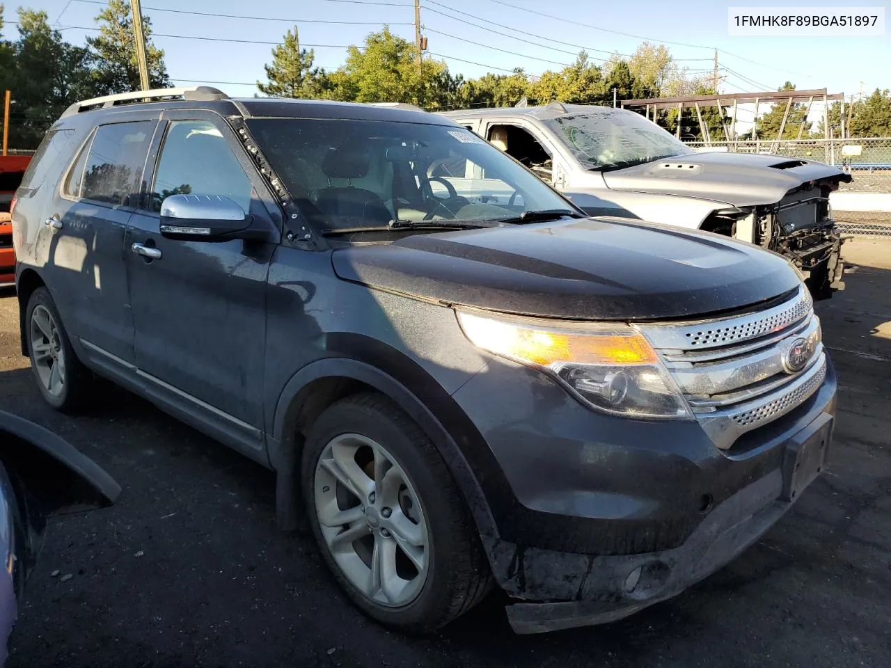 2011 Ford Explorer Limited VIN: 1FMHK8F89BGA51897 Lot: 69331484