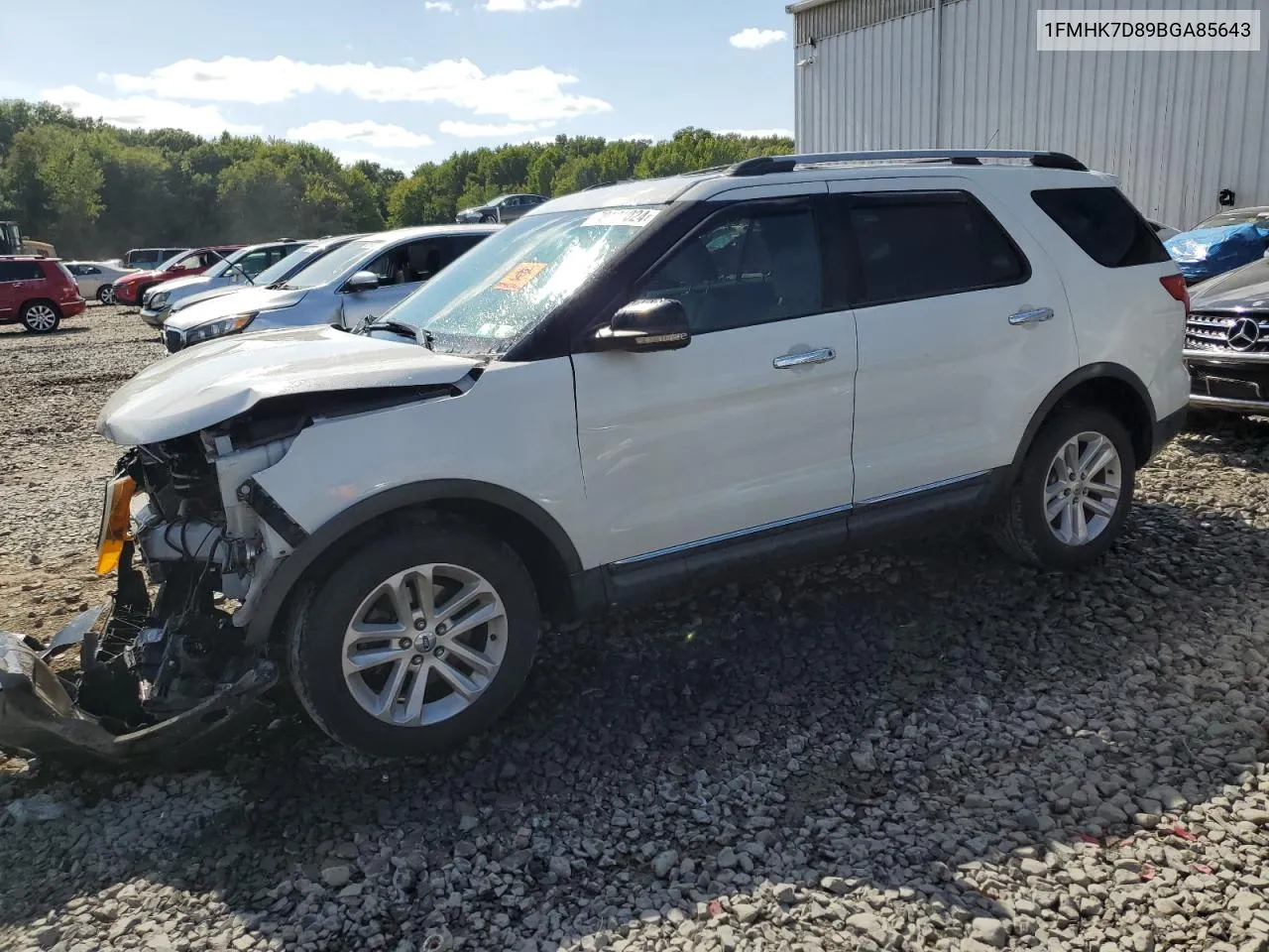 2011 Ford Explorer Xlt VIN: 1FMHK7D89BGA85643 Lot: 70121024