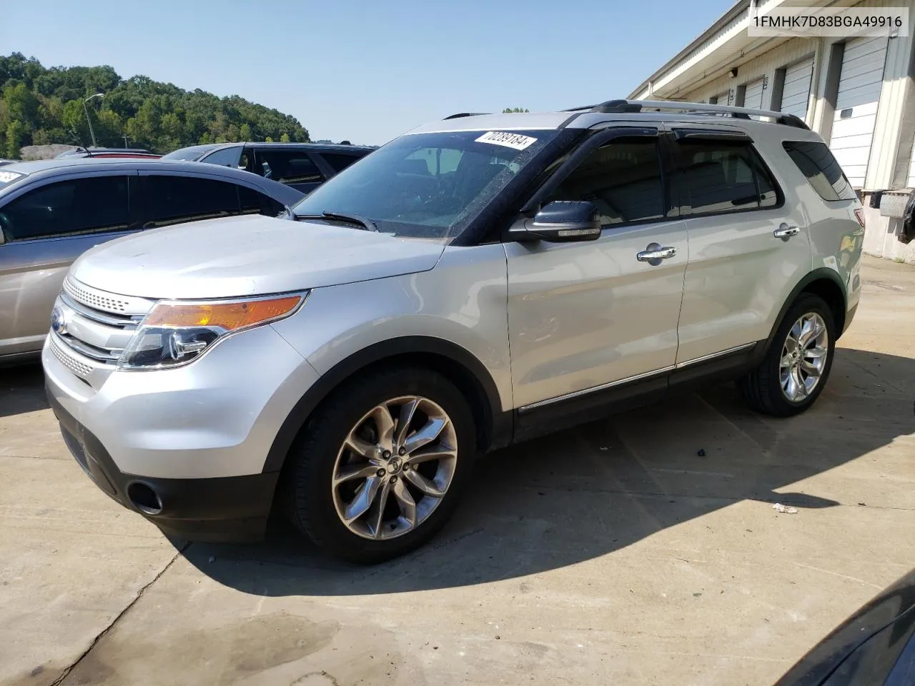 2011 Ford Explorer Xlt VIN: 1FMHK7D83BGA49916 Lot: 70289184