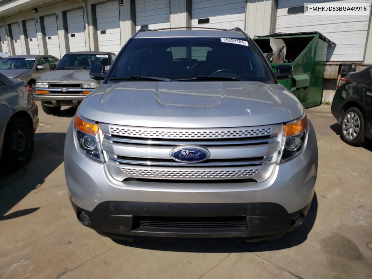 2011 Ford Explorer Xlt VIN: 1FMHK7D83BGA49916 Lot: 70289184