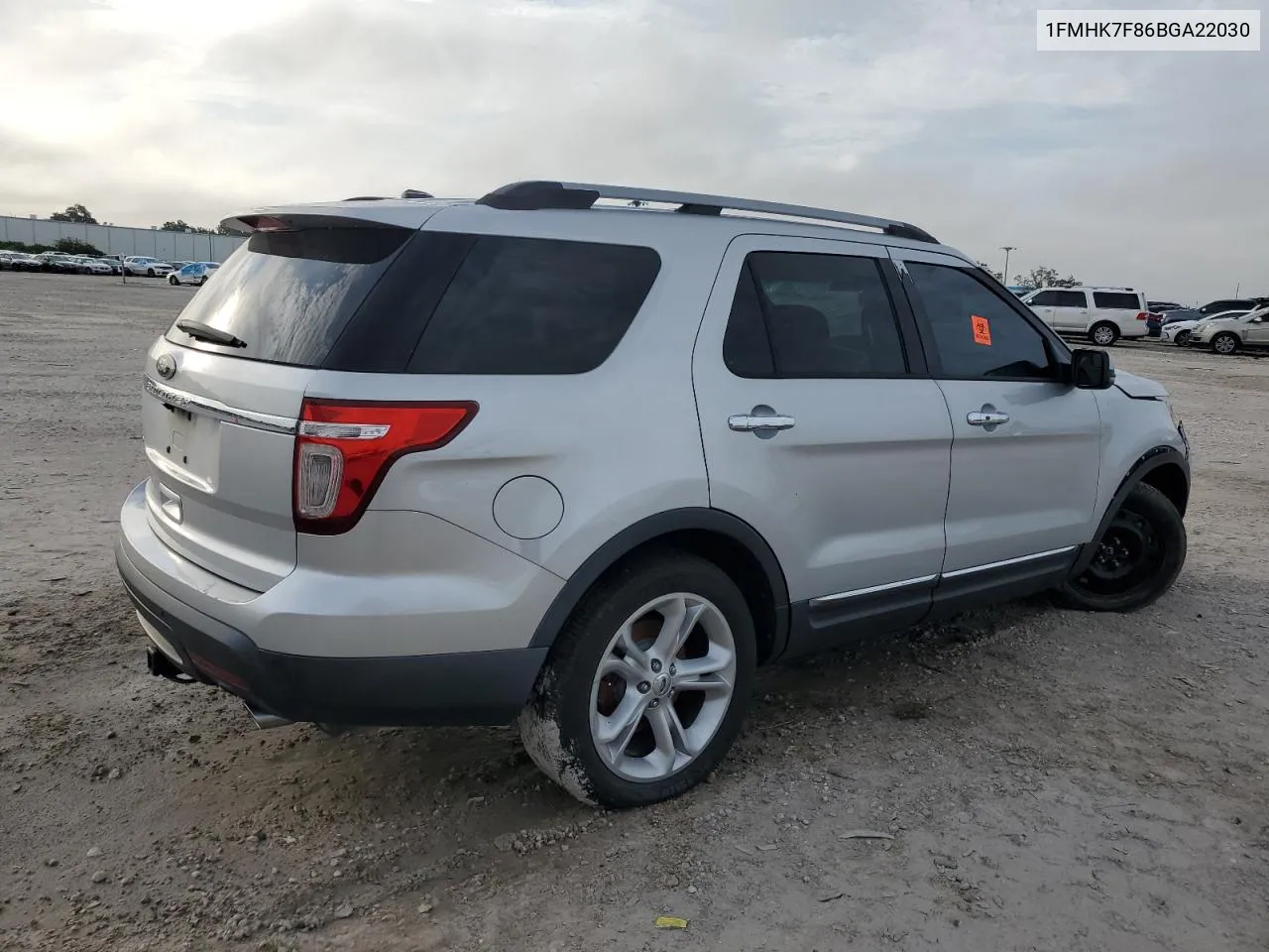 2011 Ford Explorer Limited VIN: 1FMHK7F86BGA22030 Lot: 70388754