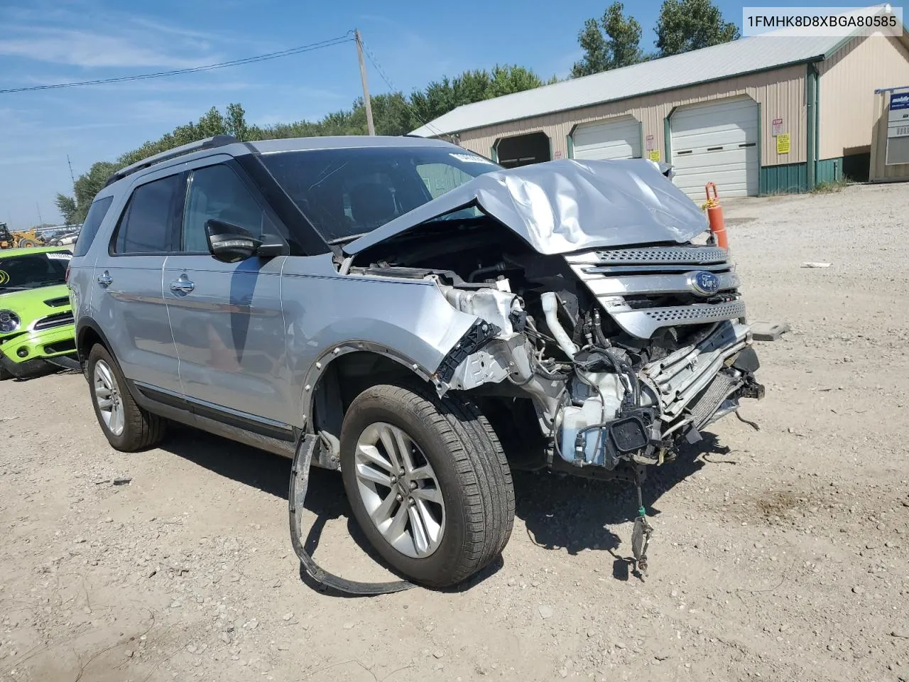 2011 Ford Explorer Xlt VIN: 1FMHK8D8XBGA80585 Lot: 70403894