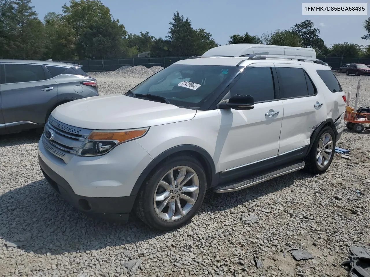 2011 Ford Explorer Xlt VIN: 1FMHK7D85BGA68435 Lot: 70436894