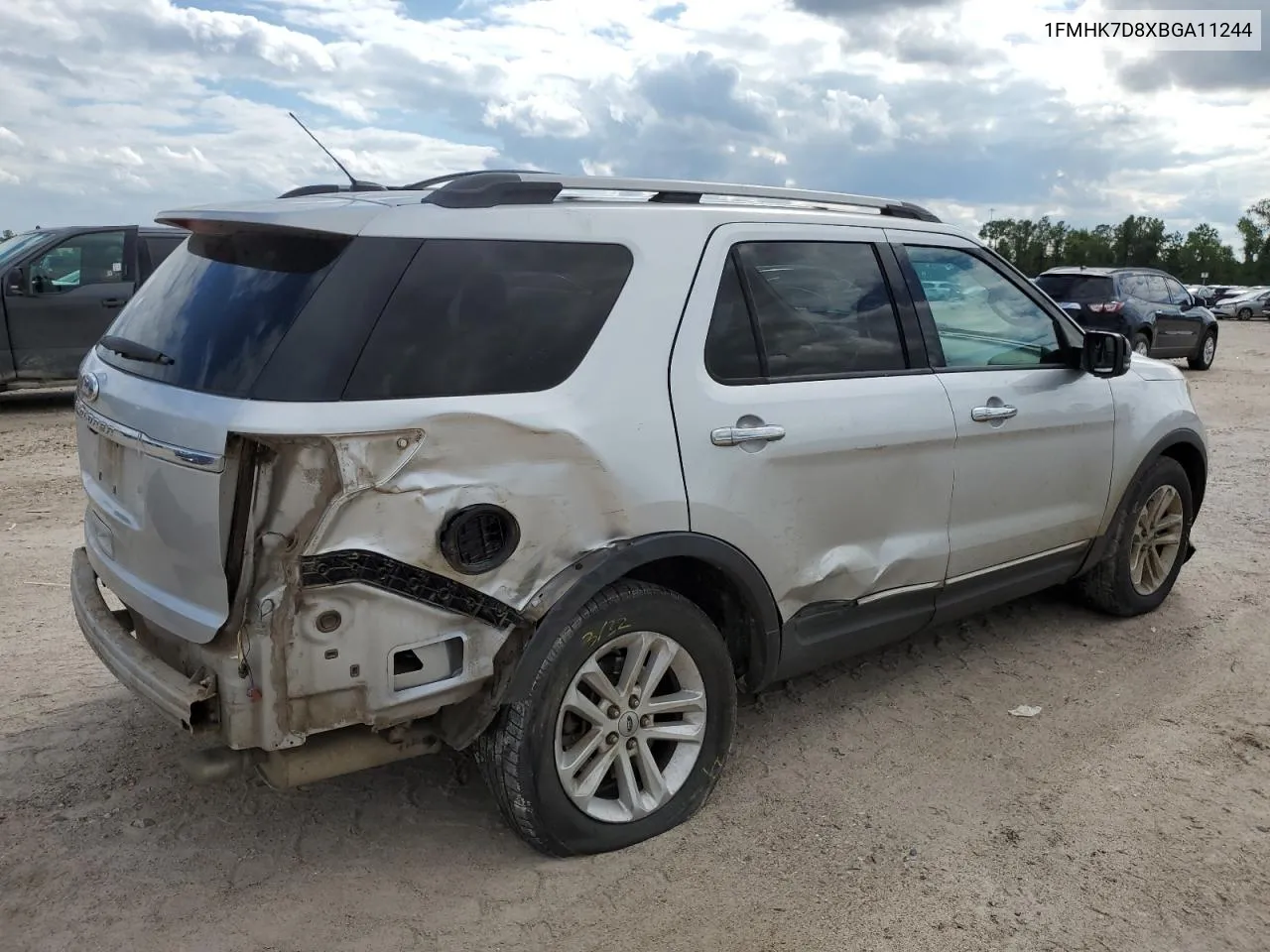 2011 Ford Explorer Xlt VIN: 1FMHK7D8XBGA11244 Lot: 70610164