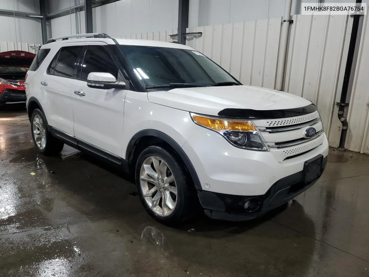 2011 Ford Explorer Limited VIN: 1FMHK8F82BGA76754 Lot: 72132904