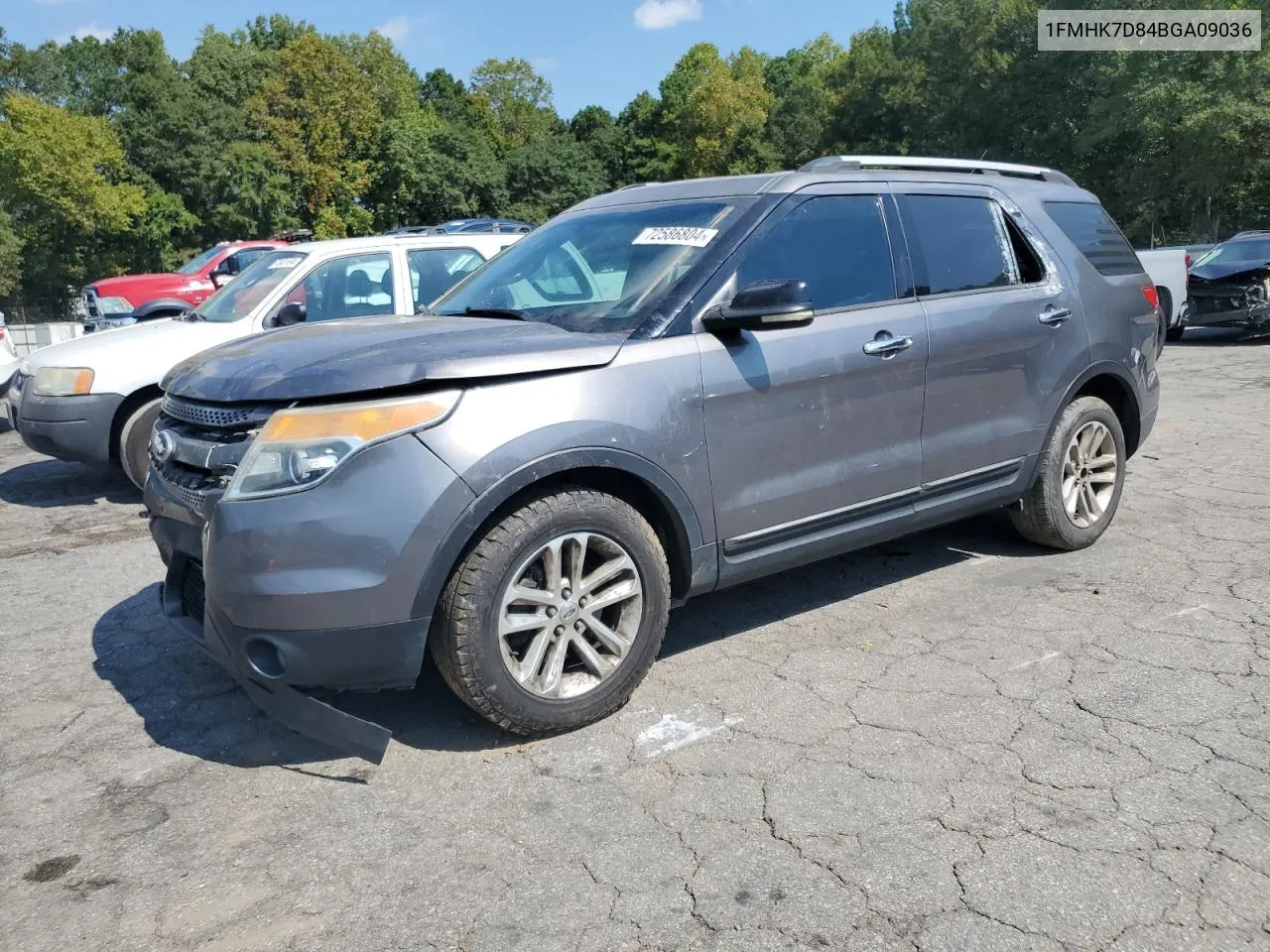 2011 Ford Explorer Xlt VIN: 1FMHK7D84BGA09036 Lot: 72586804