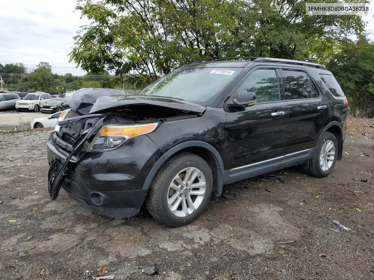 2011 Ford Explorer Xlt VIN: 1FMHK8D80BGA36238 Lot: 72775914