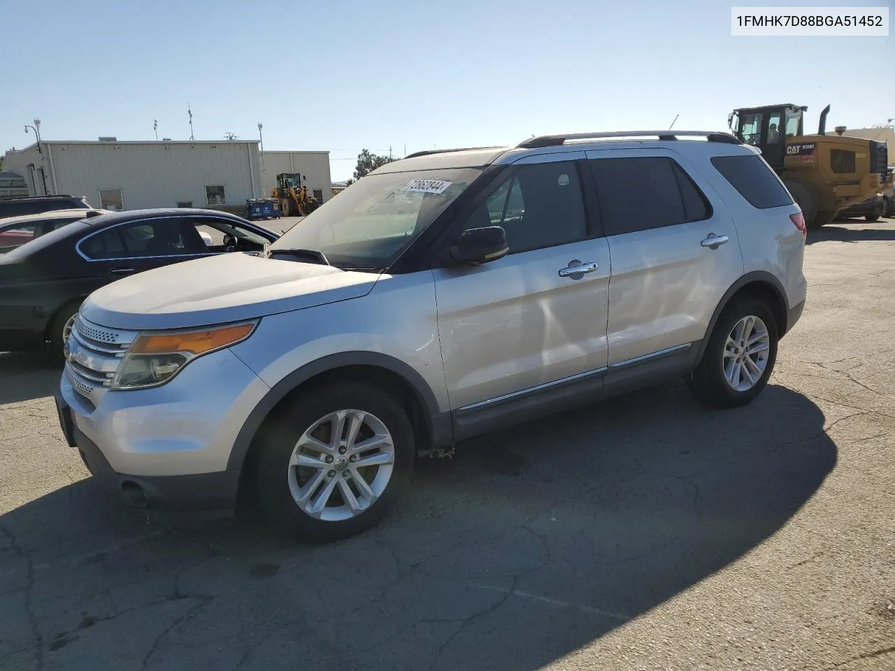 2011 Ford Explorer Xlt VIN: 1FMHK7D88BGA51452 Lot: 72862844