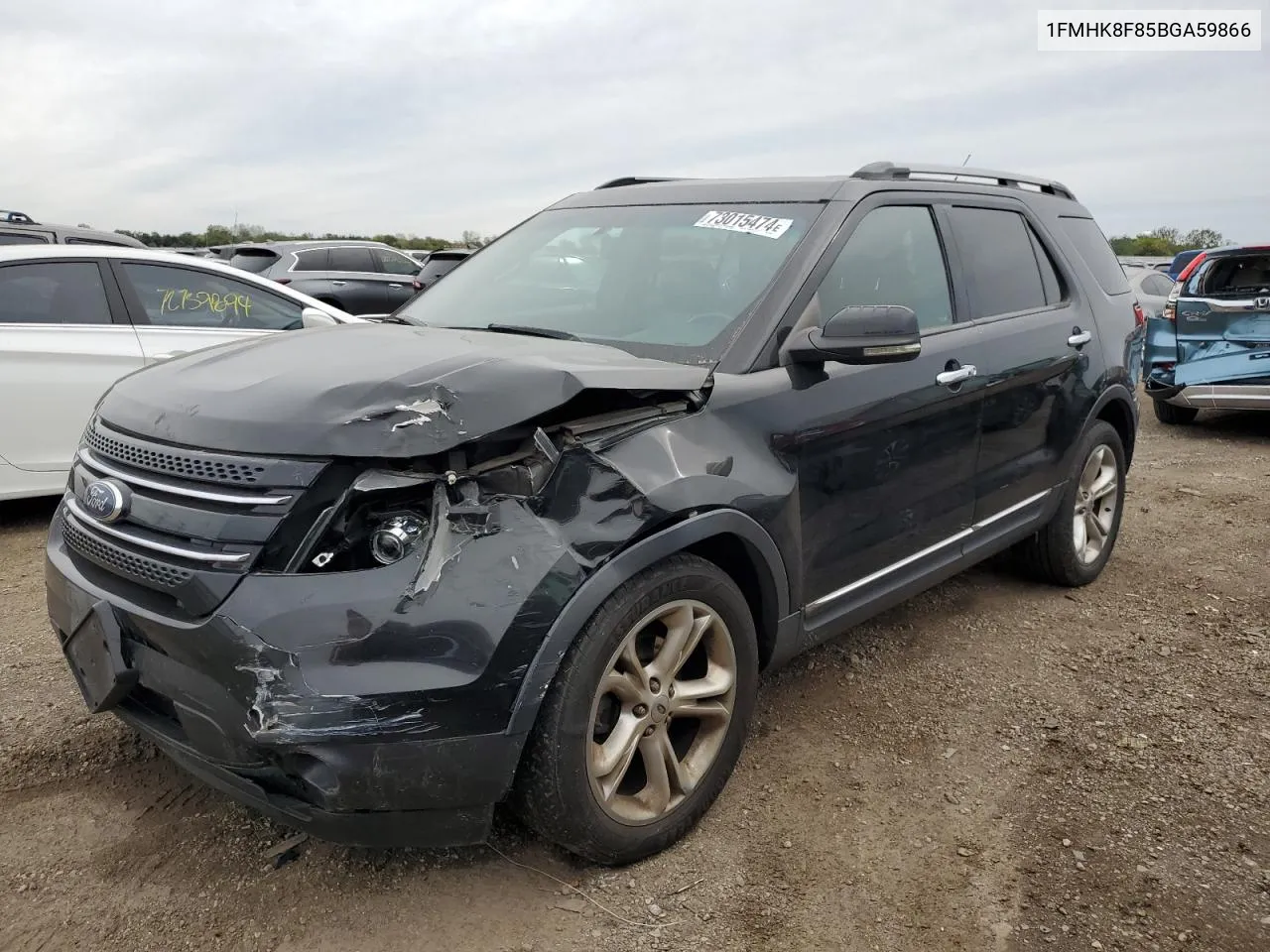 2011 Ford Explorer Limited VIN: 1FMHK8F85BGA59866 Lot: 73015474