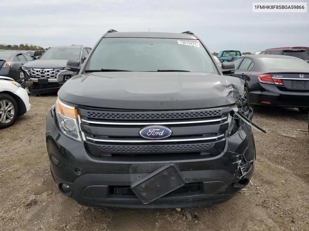 2011 Ford Explorer Limited VIN: 1FMHK8F85BGA59866 Lot: 73015474