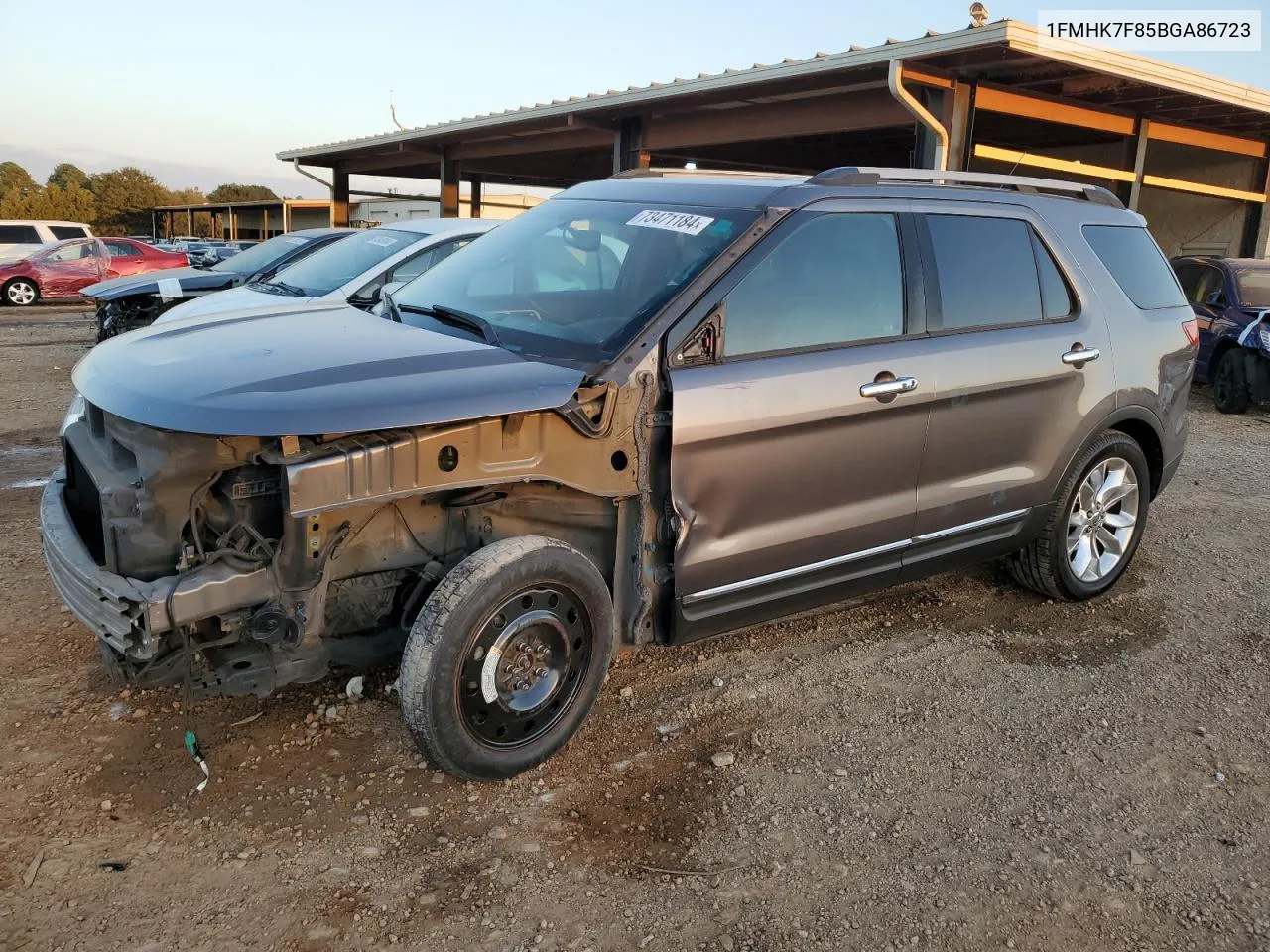 2011 Ford Explorer Limited VIN: 1FMHK7F85BGA86723 Lot: 73471184