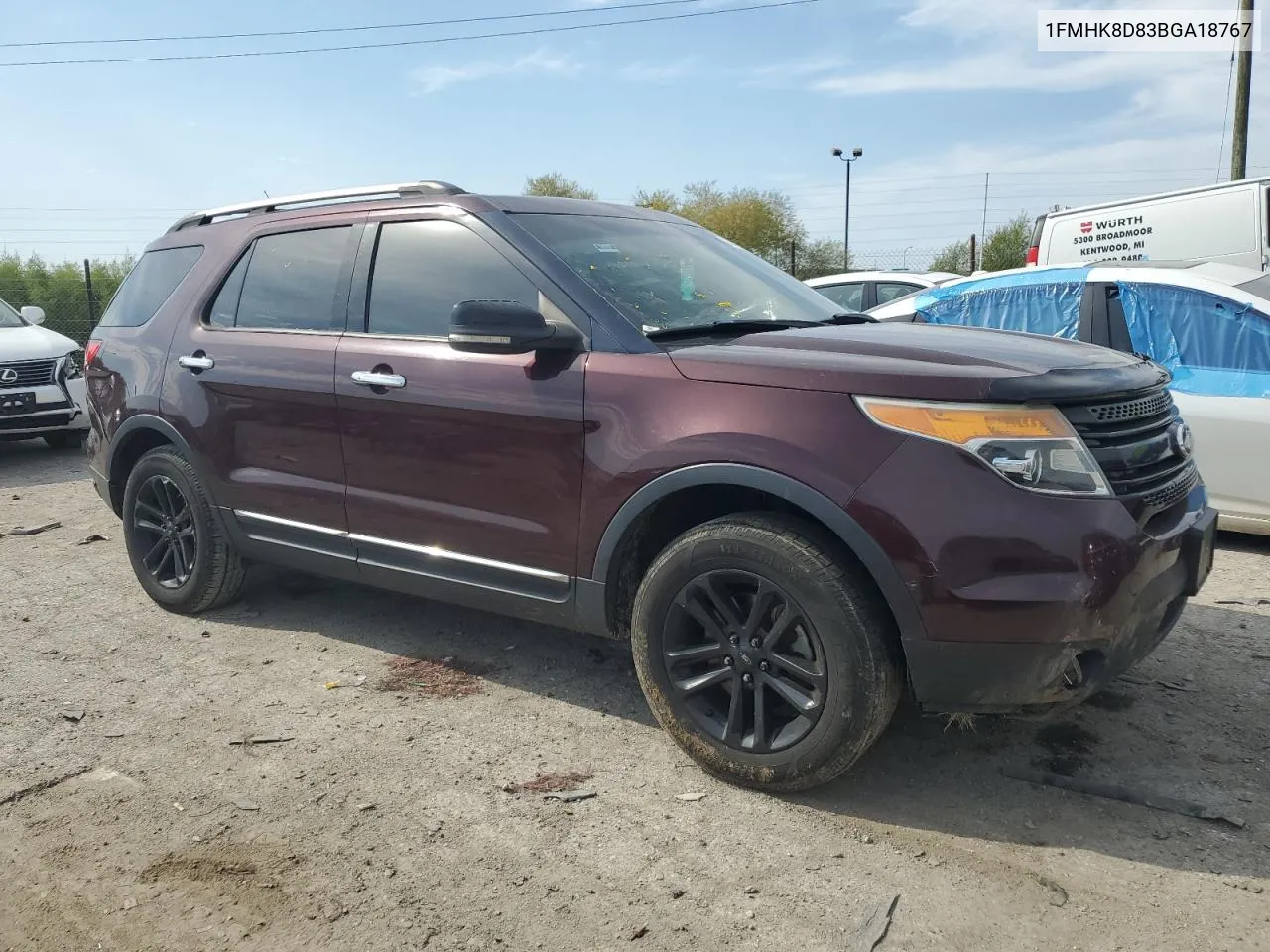 2011 Ford Explorer Xlt VIN: 1FMHK8D83BGA18767 Lot: 74480364