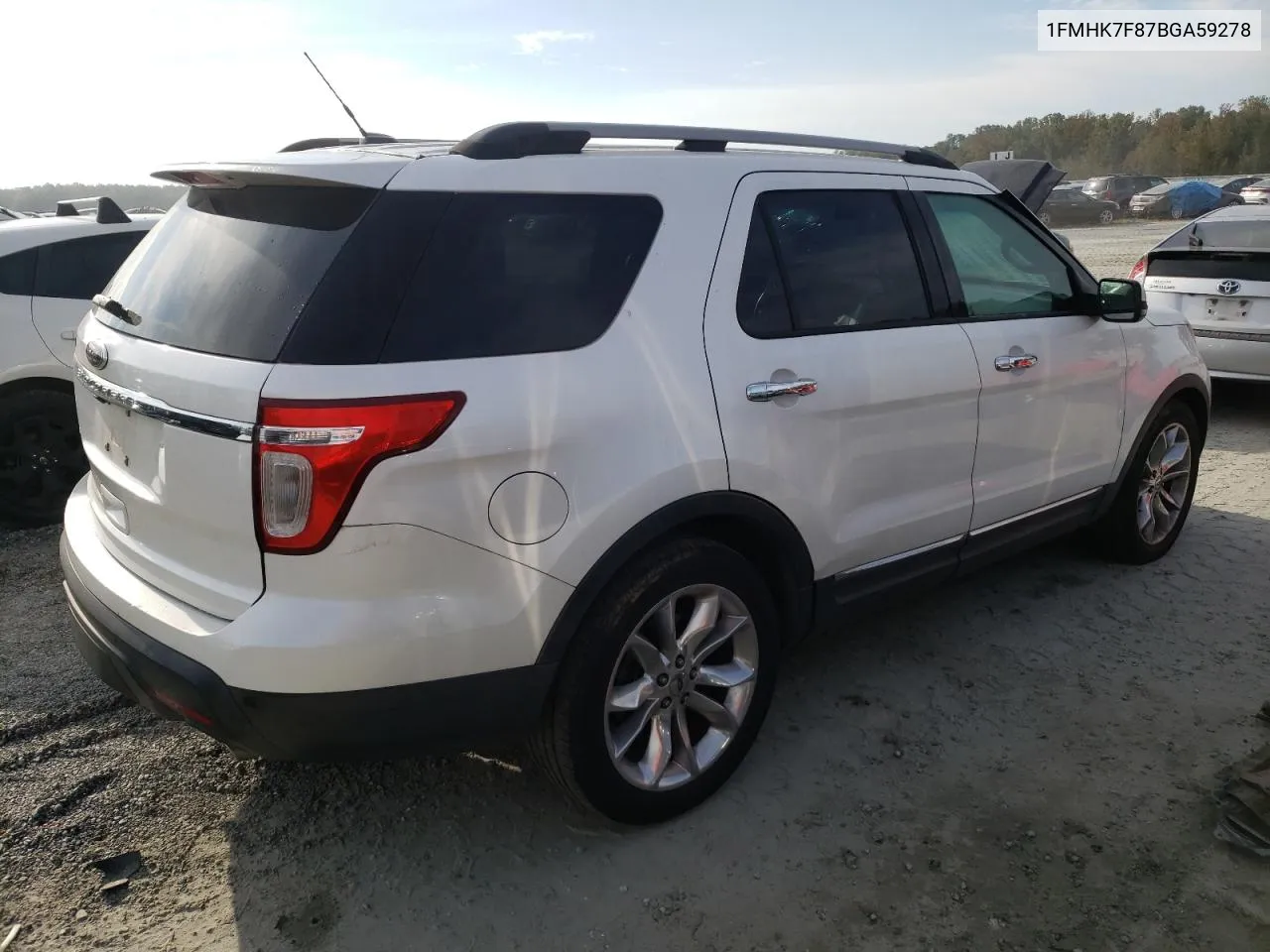 2011 Ford Explorer Limited VIN: 1FMHK7F87BGA59278 Lot: 74693704