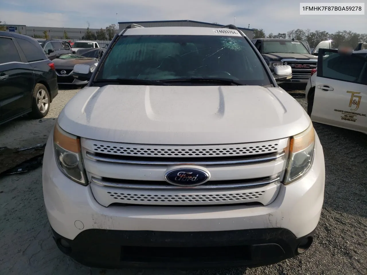 2011 Ford Explorer Limited VIN: 1FMHK7F87BGA59278 Lot: 74693704