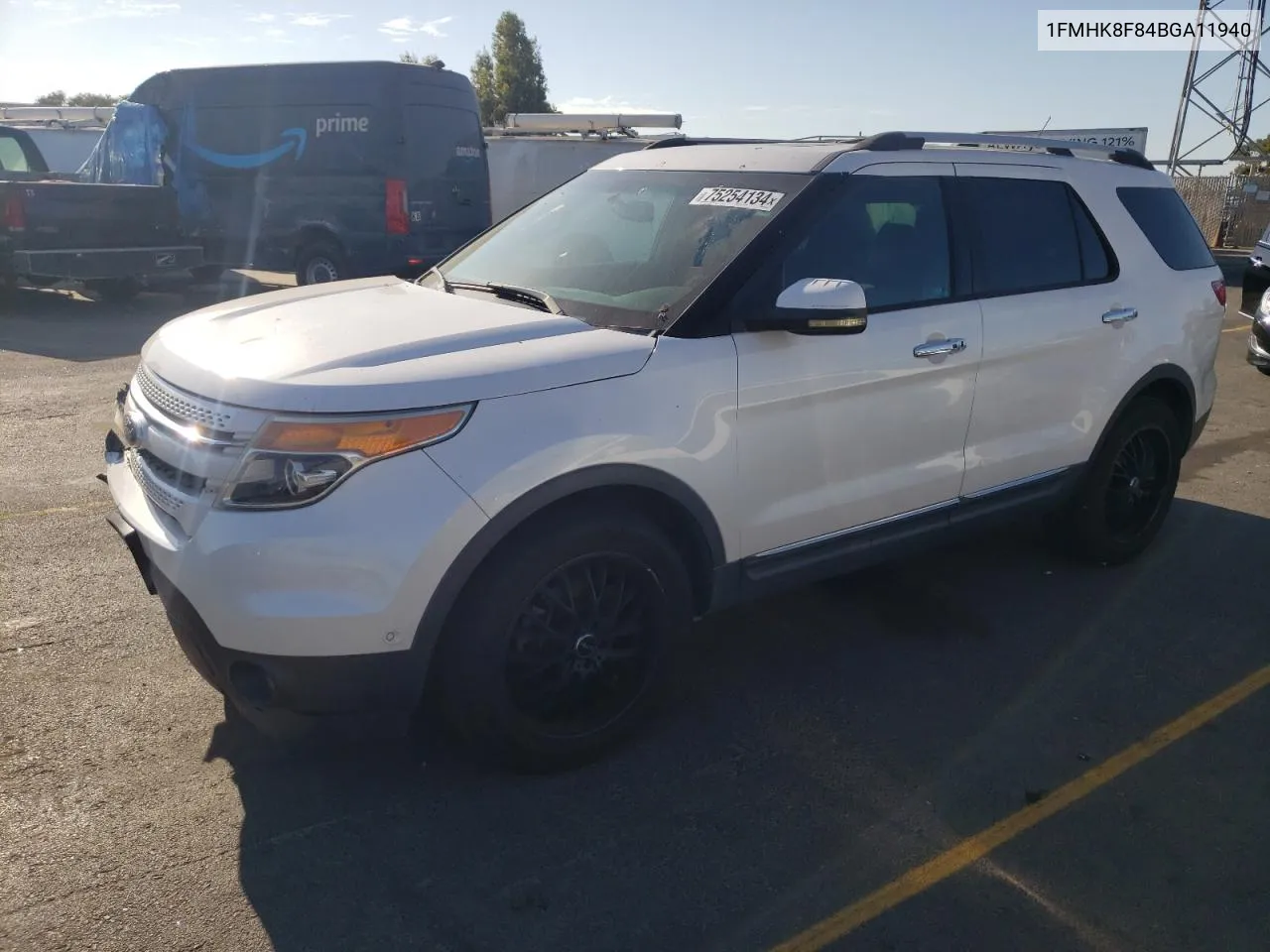 2011 Ford Explorer Limited VIN: 1FMHK8F84BGA11940 Lot: 75254134