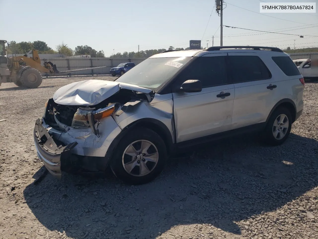 2011 Ford Explorer VIN: 1FMHK7B87BGA67824 Lot: 75298414