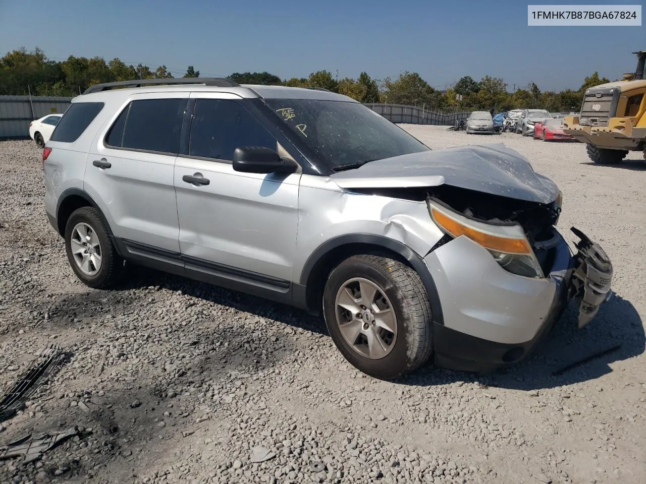 2011 Ford Explorer VIN: 1FMHK7B87BGA67824 Lot: 75298414