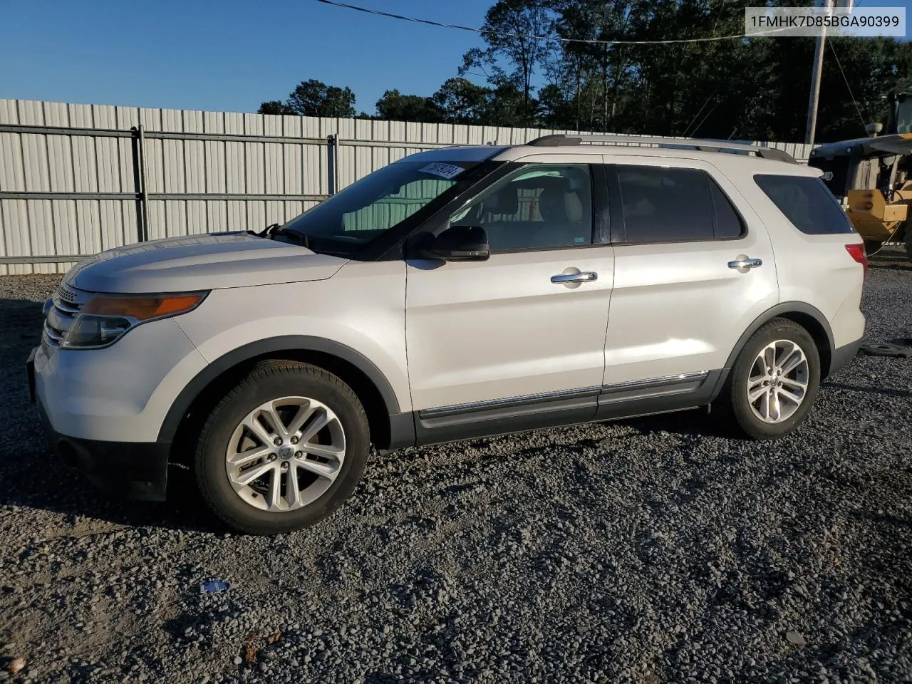 2011 Ford Explorer Xlt VIN: 1FMHK7D85BGA90399 Lot: 75879704