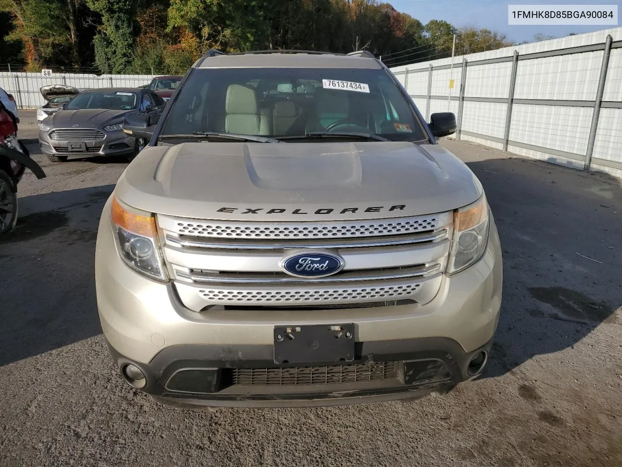 2011 Ford Explorer Xlt VIN: 1FMHK8D85BGA90084 Lot: 76137434