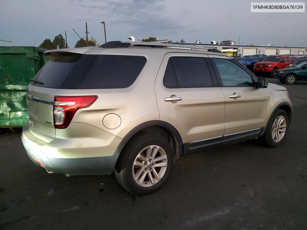 2011 Ford Explorer Xlt VIN: 1FMHK8D80BGA76139 Lot: 76148364