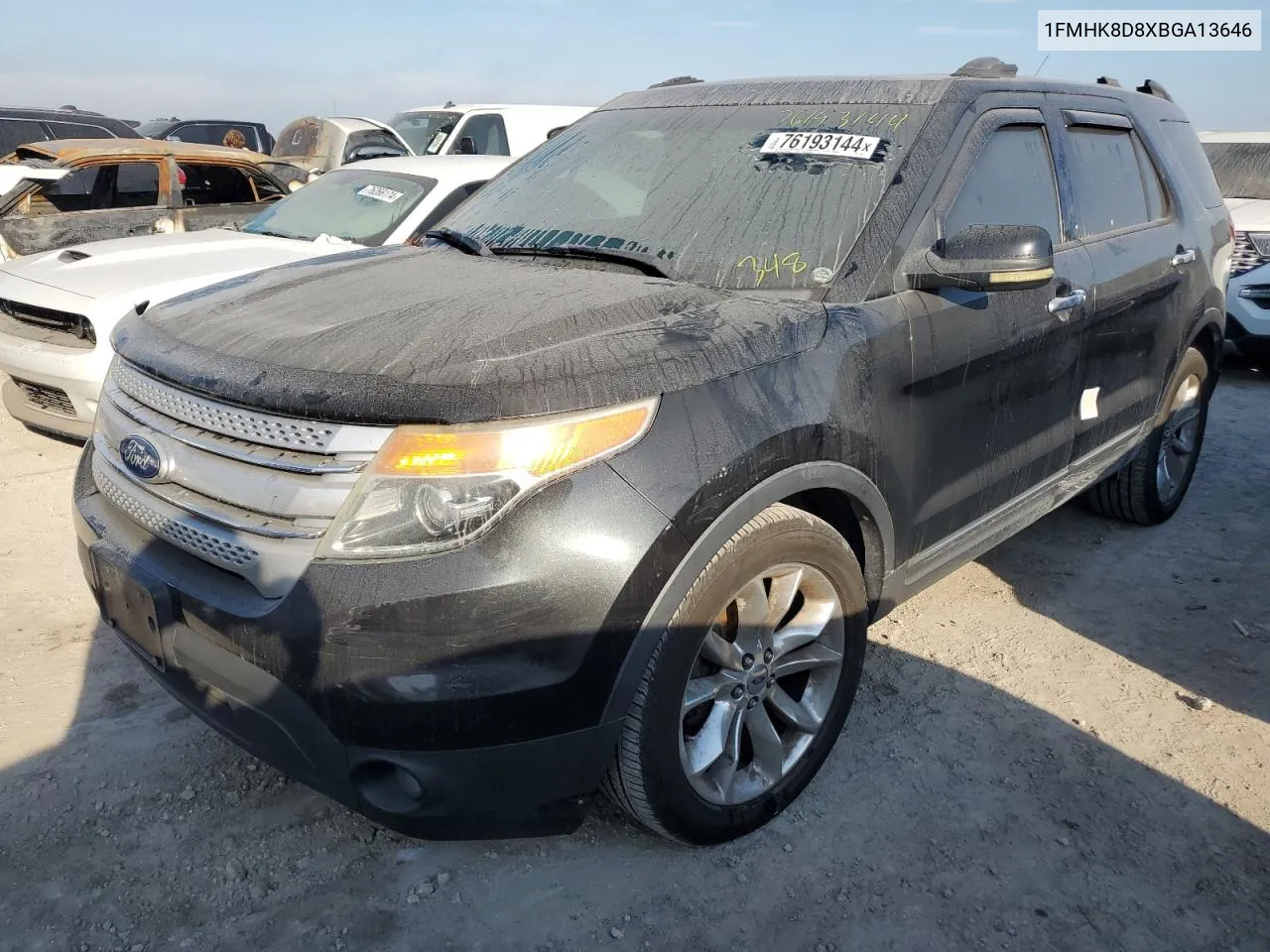 2011 Ford Explorer Xlt VIN: 1FMHK8D8XBGA13646 Lot: 76193144