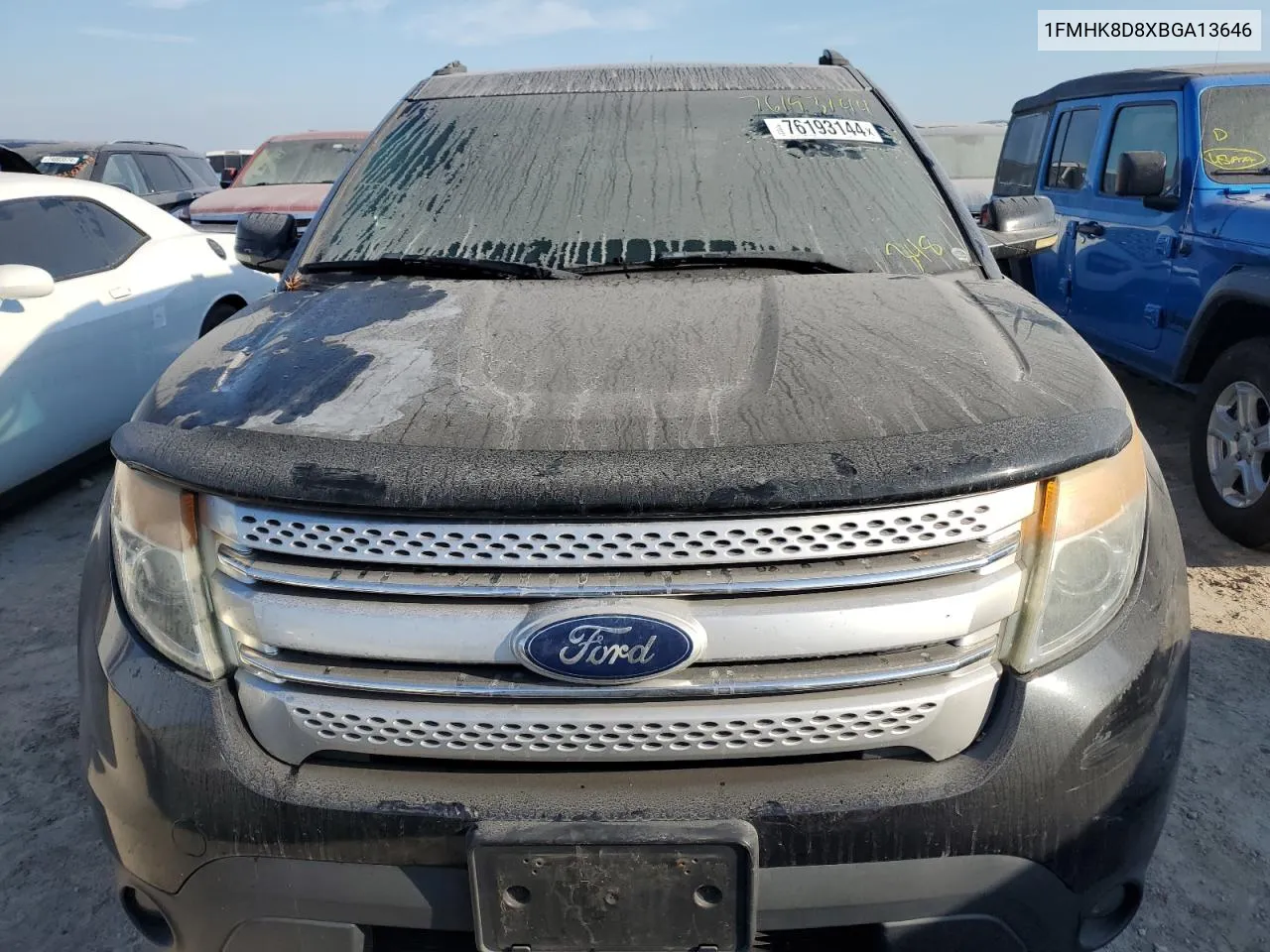 2011 Ford Explorer Xlt VIN: 1FMHK8D8XBGA13646 Lot: 76193144