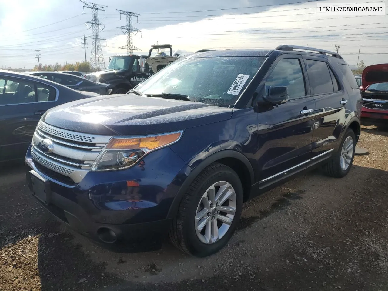 2011 Ford Explorer Xlt VIN: 1FMHK7D8XBGA82640 Lot: 76668374